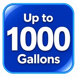 Up to 1000 Gallons