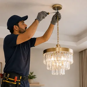 Single Chandelier Installation