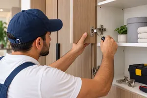 Cupboard hinge installation (upto 2)