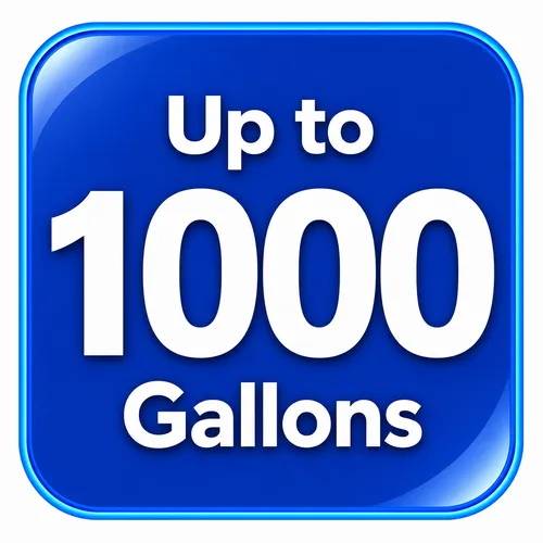 Up to 1000 Gallons
