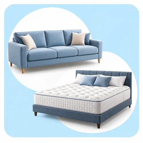 3 Seater Sofa & Queen Size Mattress